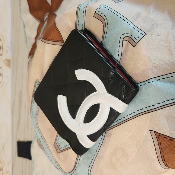 - `ღ´- ♥ -`ღ´-♥.-ღ´- AUTHENTIC Chanel Cambon CC Wallet `ღ´- ♥ -`ღ´-♥.-ღ´- - Picture 1 of 16